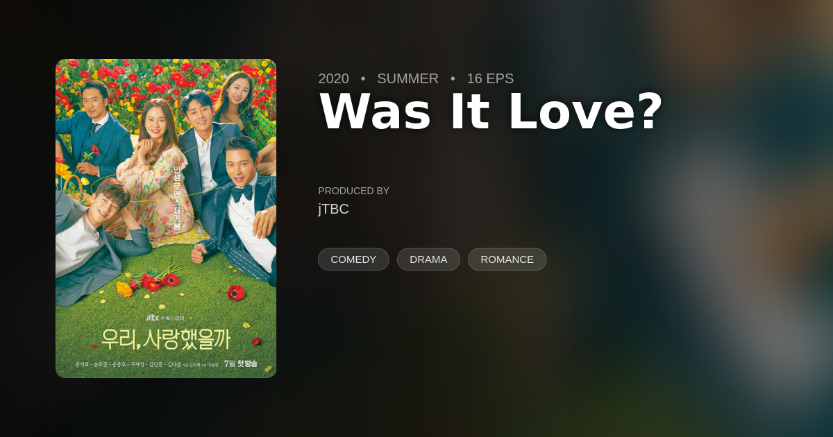 Was It Love DramaList