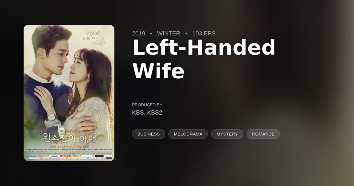 Left-Handed Wife - DramaList