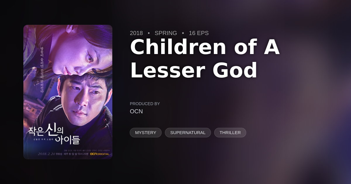 Children of A Lesser God - DramaList
