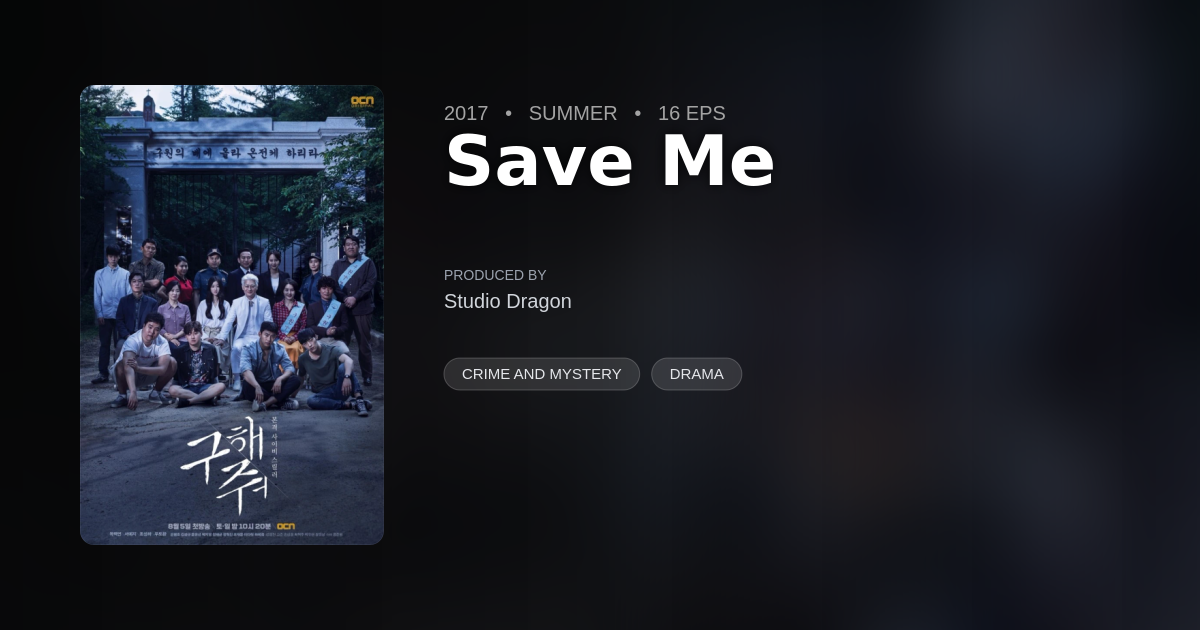 Save Me - DramaList