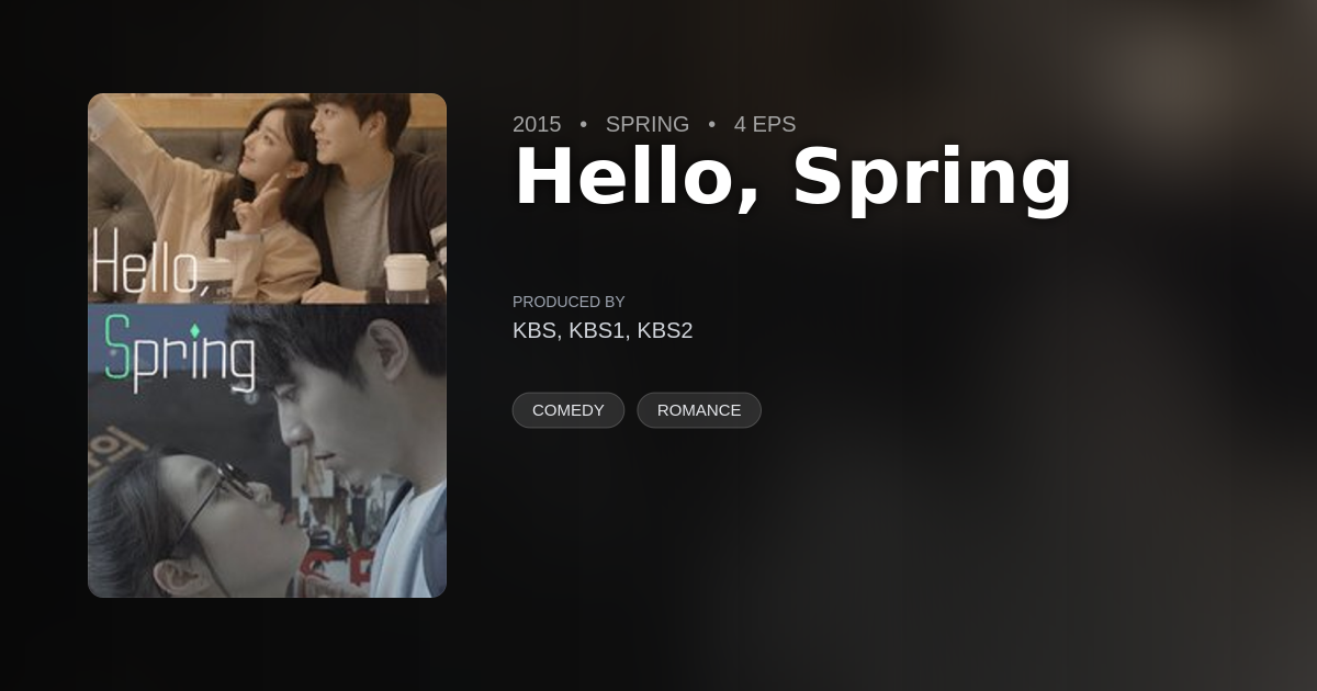 Hello, Spring - DramaList
