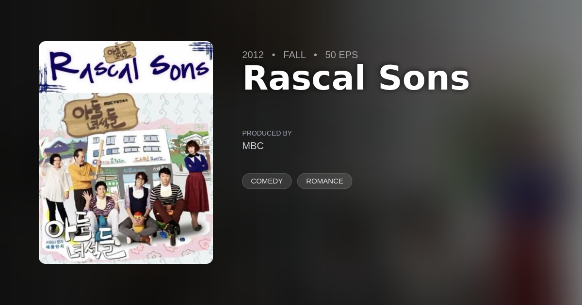 Rascal Sons - DramaList