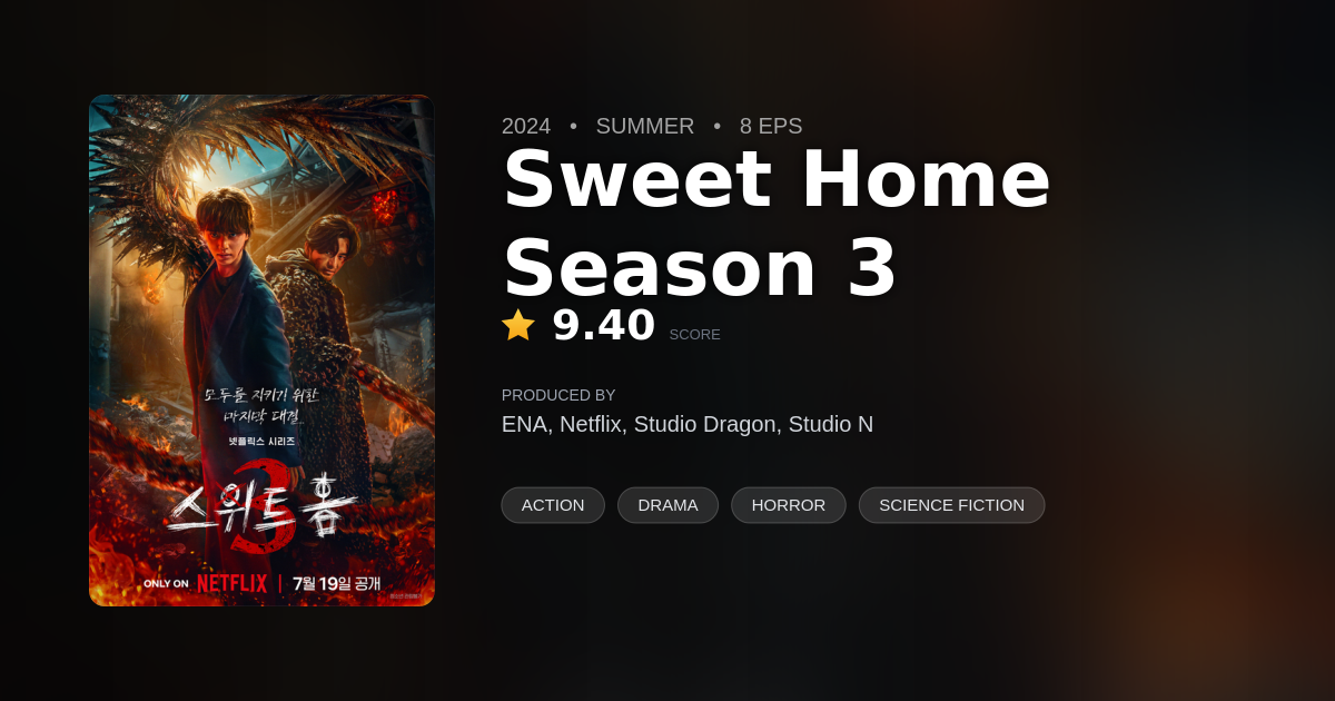 Sweet Home Season 3 - DramaList