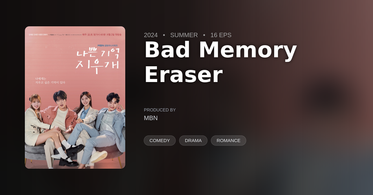 Bad Memory Eraser - DramaList