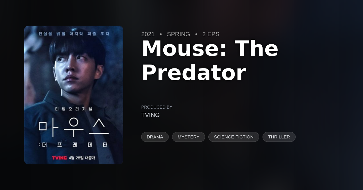 Mouse: The Predator - DramaList